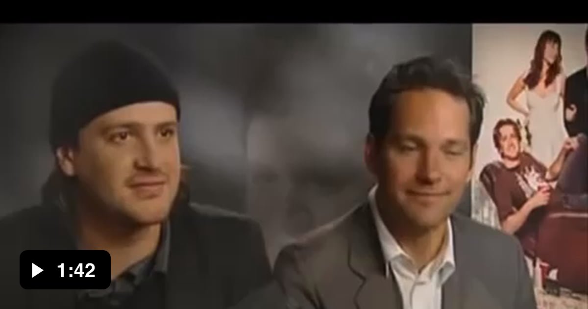Jason Segel and Paul Rudd massively high during an interview - 9GAG