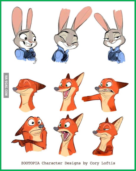 Zootopia Character Sheets 9gag