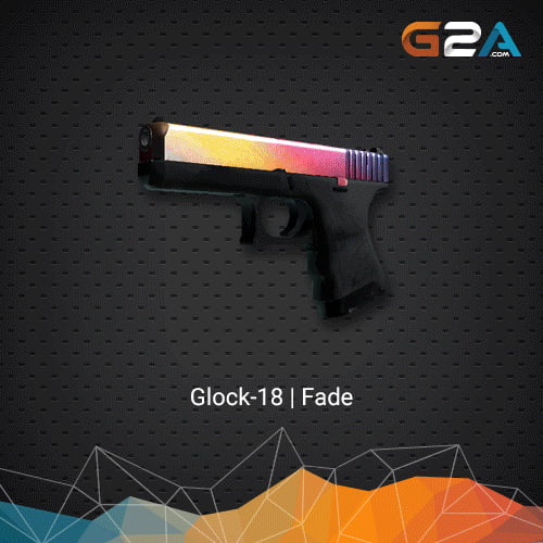 Глок градиент из наклеек. Glock-18 Fade. Глок фейд. Глок градиент. Глок 18 градиент.