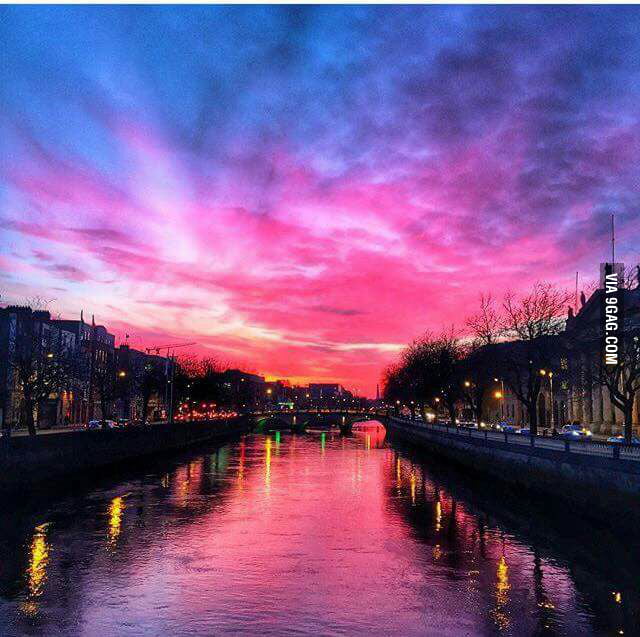 Sunset In Dublin 9GAG