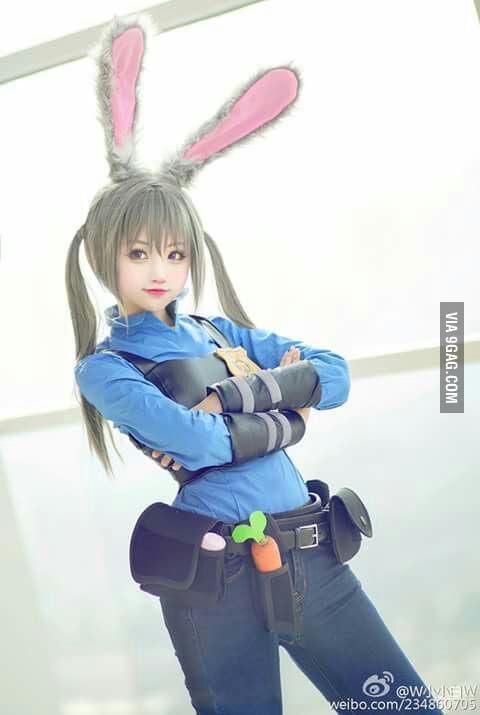 Cute Judy Hopps cosplay from zootopia - 9GAG