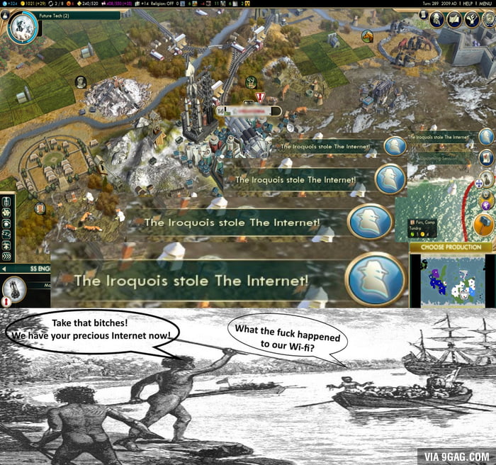 THEY STOLE THE INTERNET! (CIV) - 9GAG