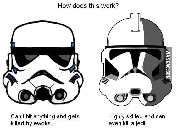 clone armor vs stormtrooper armor