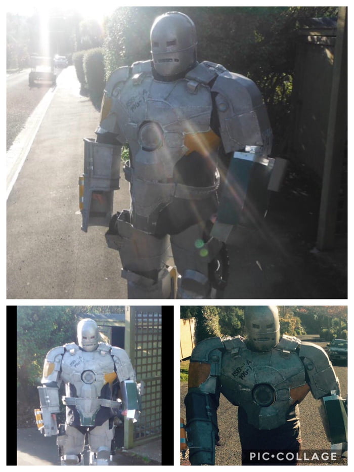 Iron Man Mk1 Cosplay. Made From Dominos Pizza Boxes - Fibreglassed. - 9gag