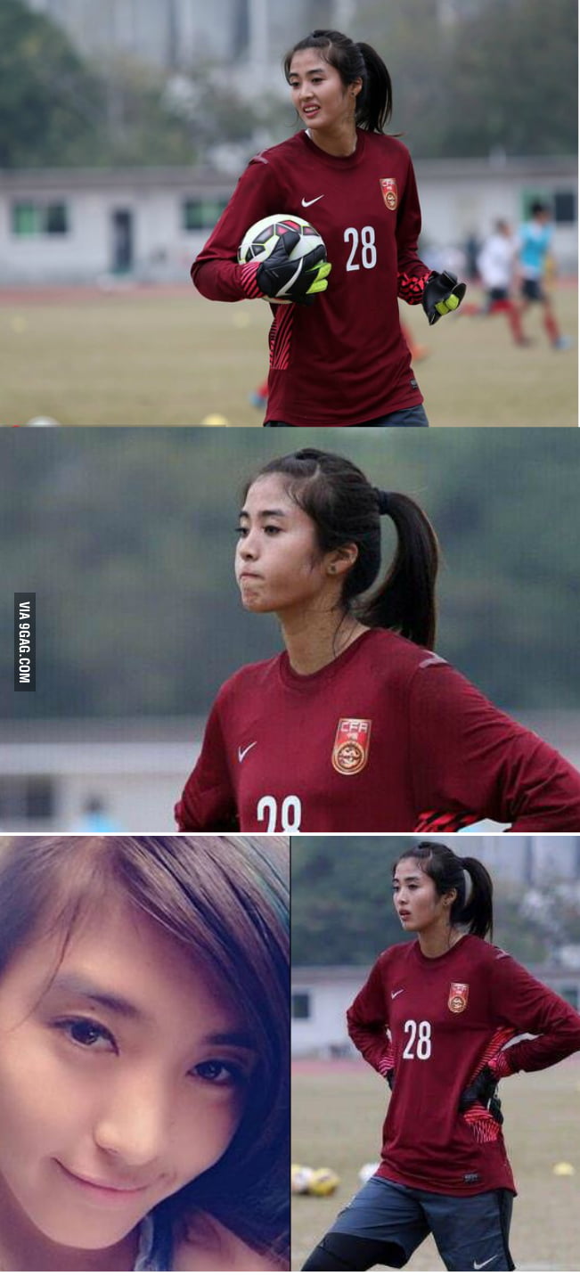 China National Football Team S Goalkeeper Zhao Lina 9gag