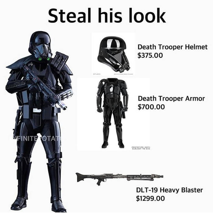 Looking for his. Death Trooper Armor.