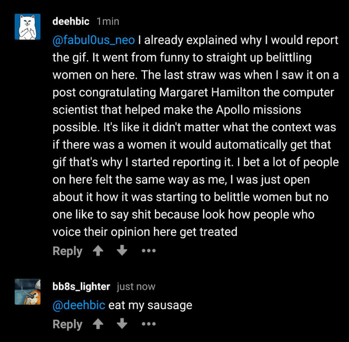 Sausage girl gif you would be missed 9GAG