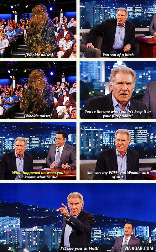 Harrison Ford On Jimmy Kimmel Gag