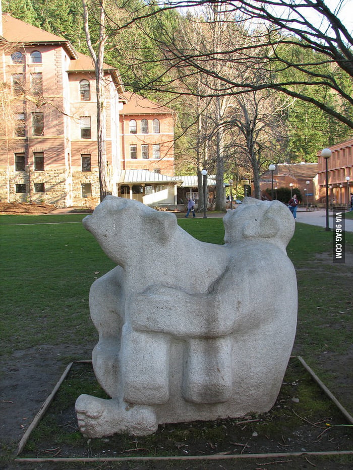 Here is a sculpture from my university 9GAG