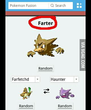 When I Pressed Random In Pokemon Fusion Generator Xd 9gag