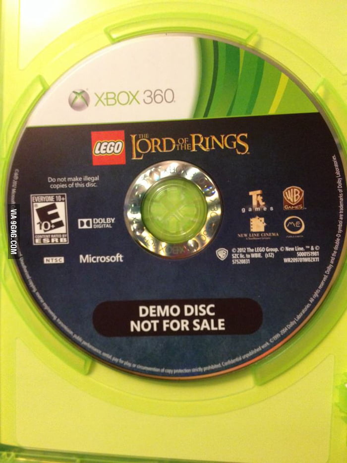 Just bought Lego Lord of the Rings, pulled off the packaging and this ...