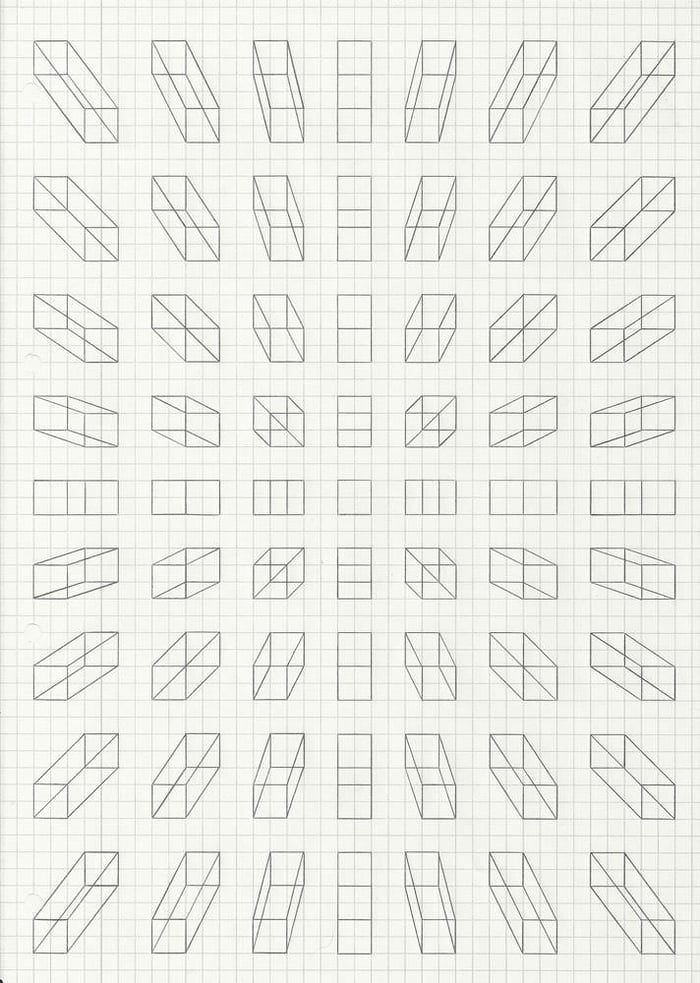 Satisfying grid paper doodles - 9GAG