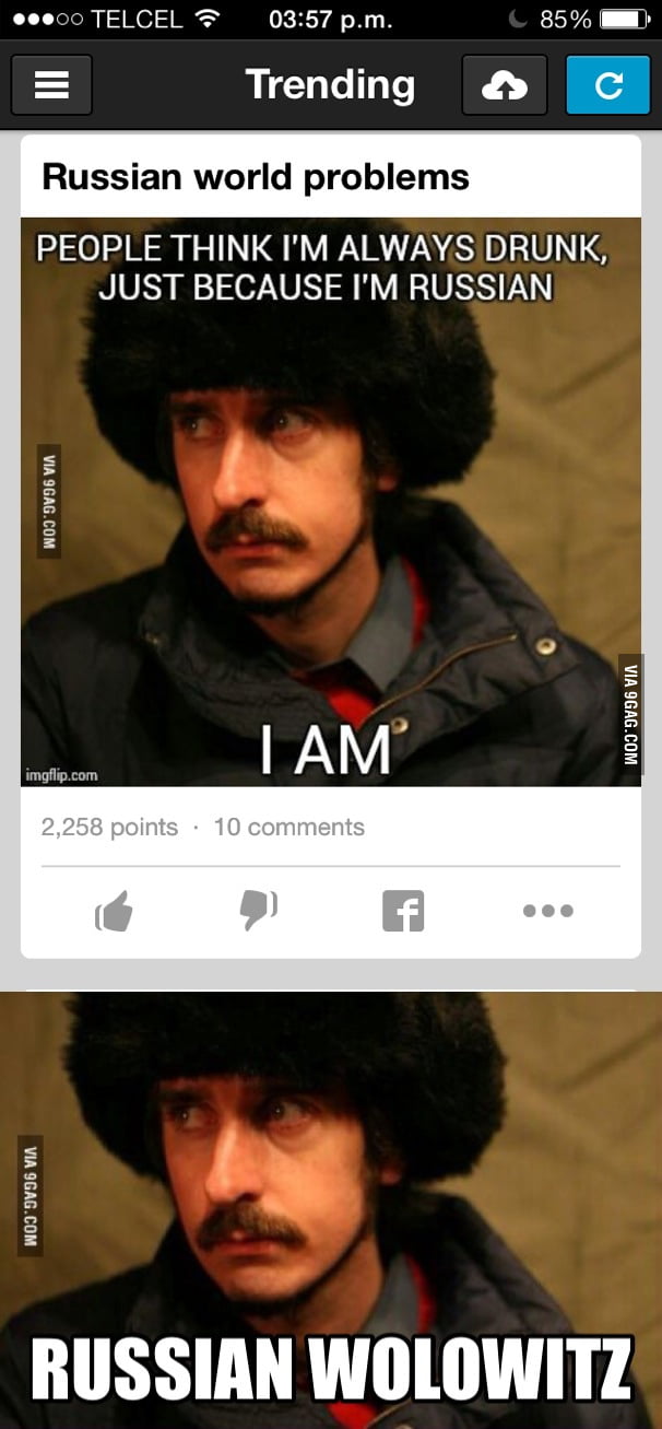 My first thought when I saw the post - 9GAG