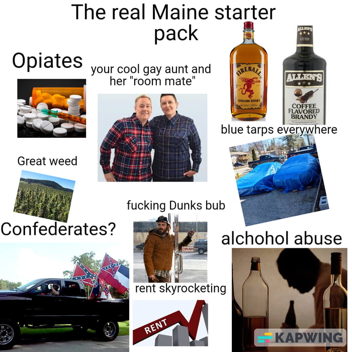 The real Maine starter pack - 9GAG