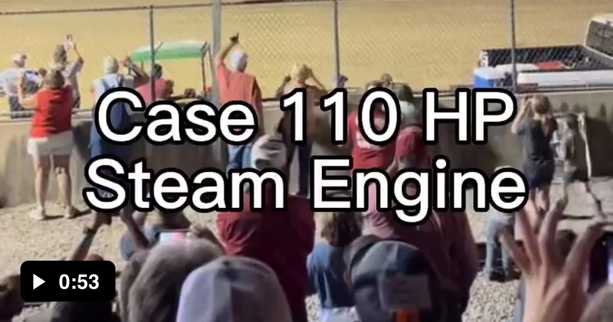 Full Pull with a steam engine tractor 9GAG