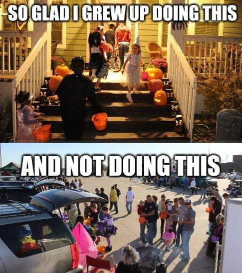 Who doesn't take their kids trick or treating? - 9GAG