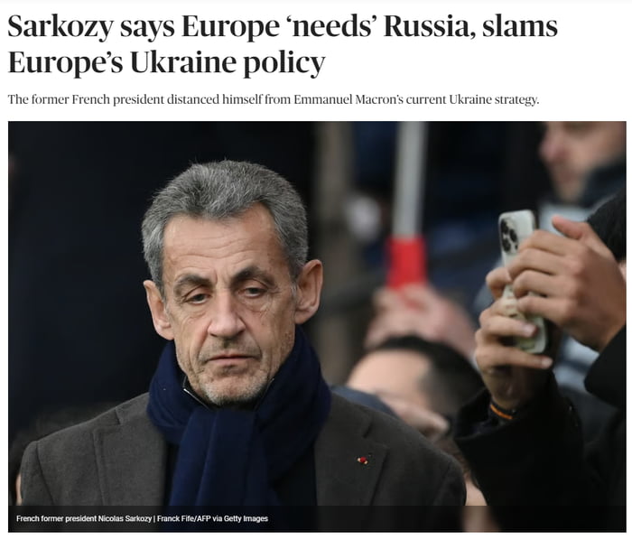 Sarkozy Also Dismissed Ukraine’s EU Membership Bid And Compared It To ...