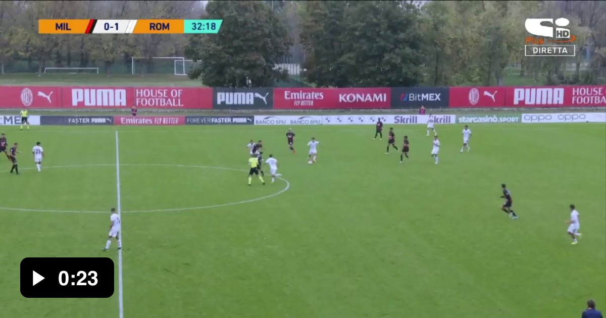 Milan primavera 0 2 roma primavera niccol pisilli amazing team goal