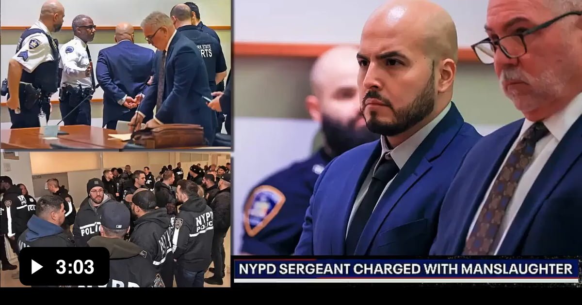NYPD sergeant charged with manslaughter, threw 40lb water cooler ...
