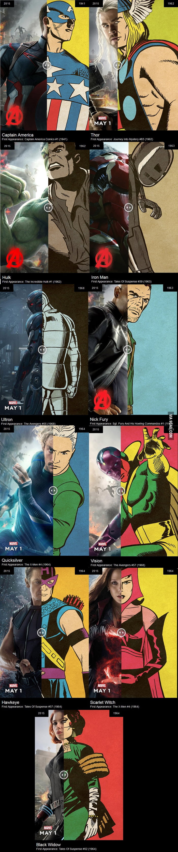 Avengers, Old And New Merged! - 9gag