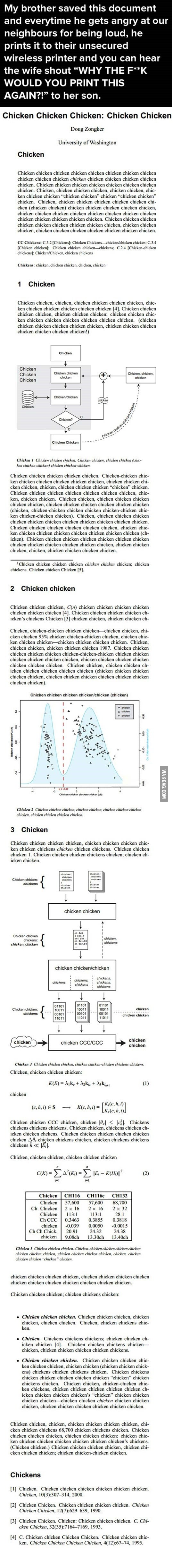 Chicken has no meaning anymore