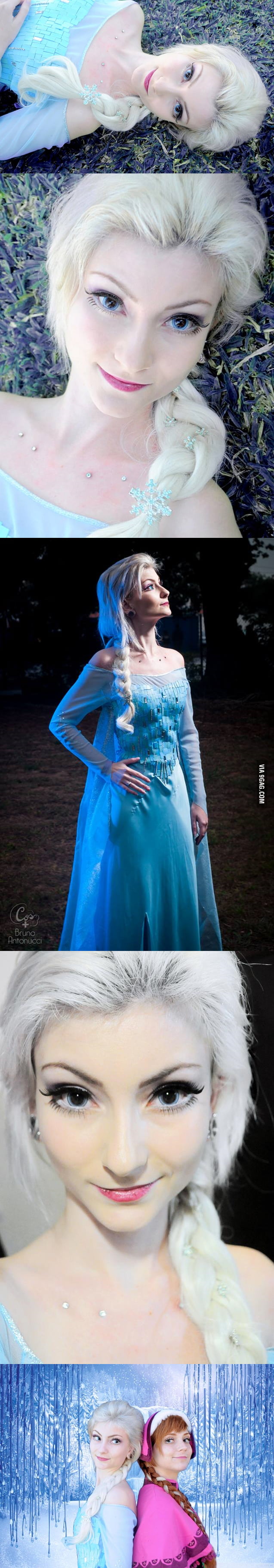 Andressa Damiani Brazil As Elsa Frozen Part 2 The Other Girl Is Actually Her Sister 9gag