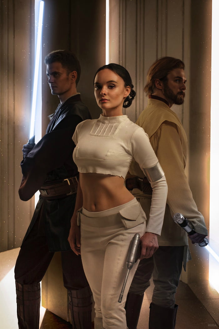 Padme Amidala Obi Wan Kenobi And Anakin Sywalker From Star Wars By Sophie Katssby Sunji