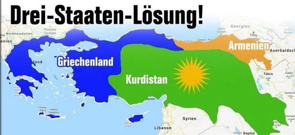 Armenia And Greece Map Dissolve Turkey Now! Three State Solution! For Great Kurdistan, Greece And  Armenia! - 9Gag