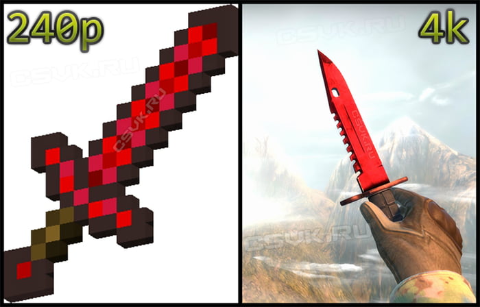240p Vs. 4k - 9GAG