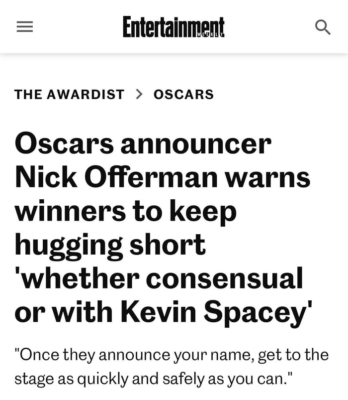 Nick offerman warns to keep hugging short whether consensual or with