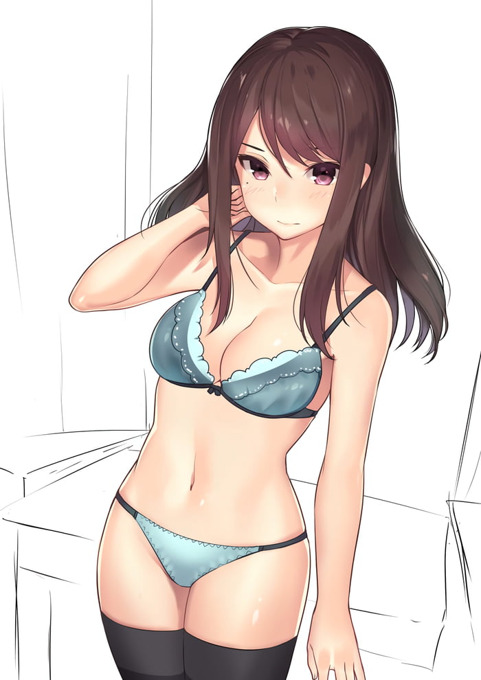 Cute skinny anime lingerie