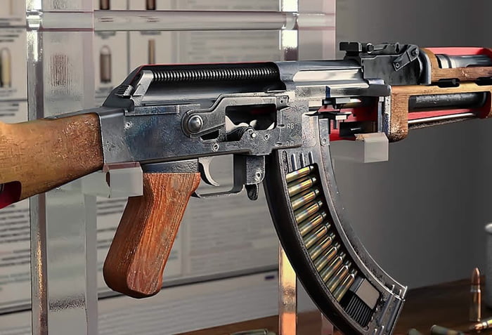If you ever wondered what an AK-47 looked like from the inside - 9GAG