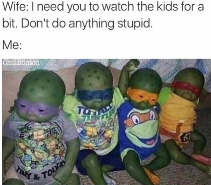 Baby Mutant Ninja Turtles - 9GAG