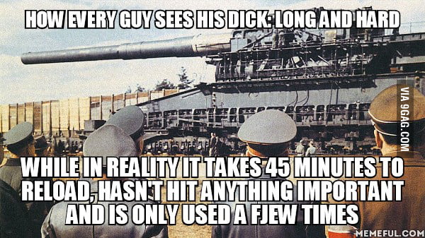 Hitler and his canon (Schwerer Gustav) Version 2 - 9GAG