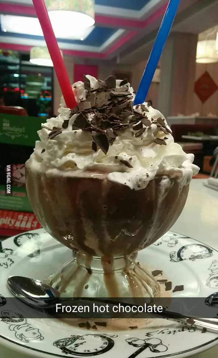 Frozen Hot Chocolate from Serendipity 3 - 9GAG