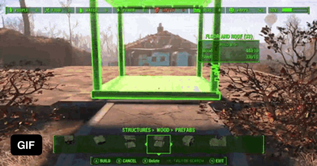 You can build structures in Fallout 4! 9GAG