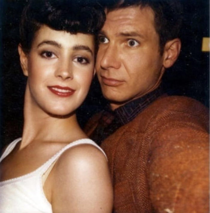 1982 Sean Young And Harrison Ford On The Set Of Blade Runner 9gag