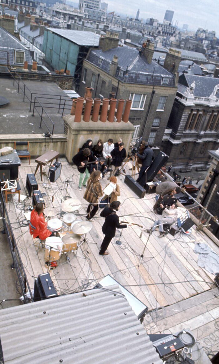 The Beatles' rooftop concert, 30 January 1969. 9GAG