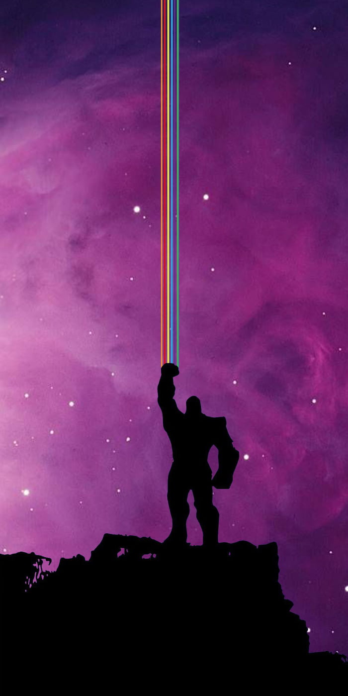 Thanos wallpaper for OnePlus 6T and 7 - 9GAG