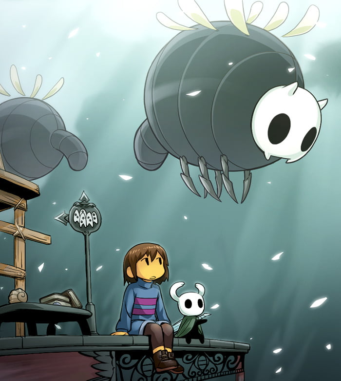 Undertale and Hollow knight fanart - 9GAG