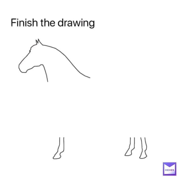 Finish the drawing 9GAG