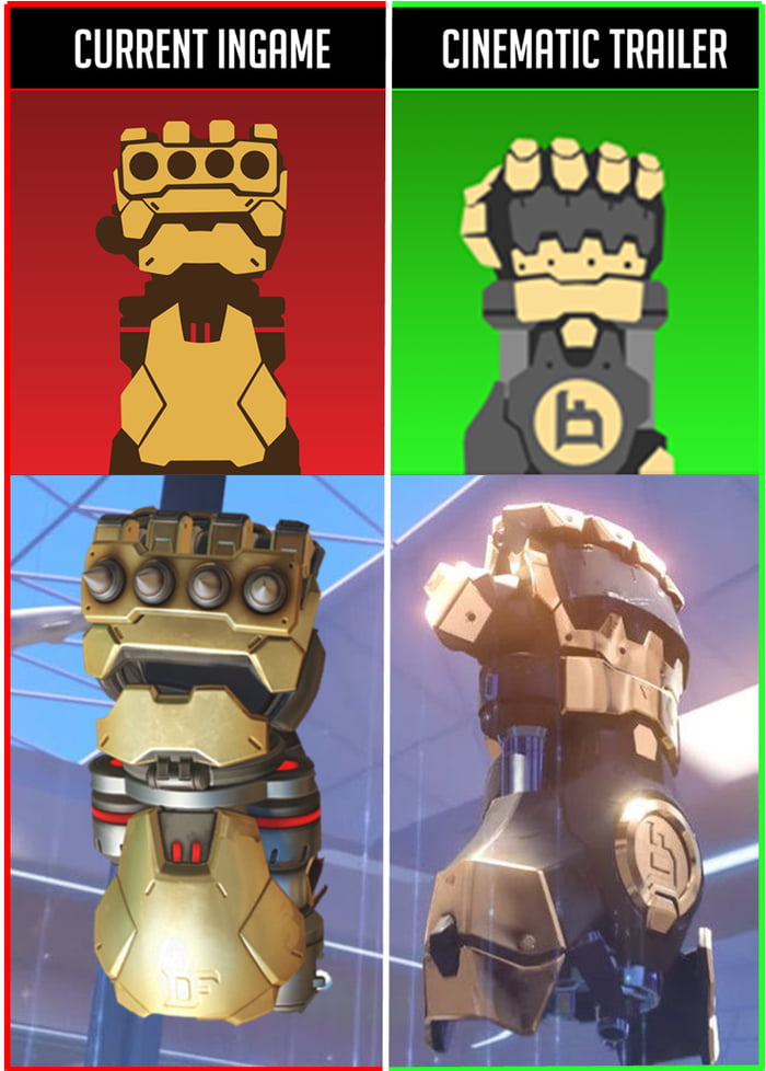 Which Doomfist Gauntlet Looks Better? Current In-Game or Original ...