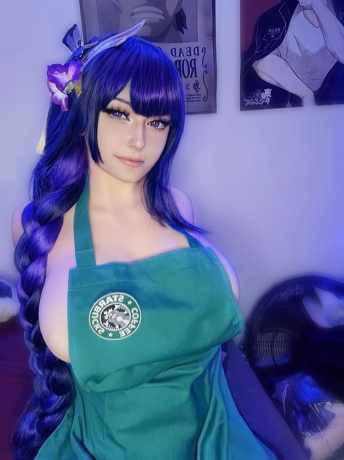 Kuroishi / kurokitty as Raiden Shogun Barista - 9GAG