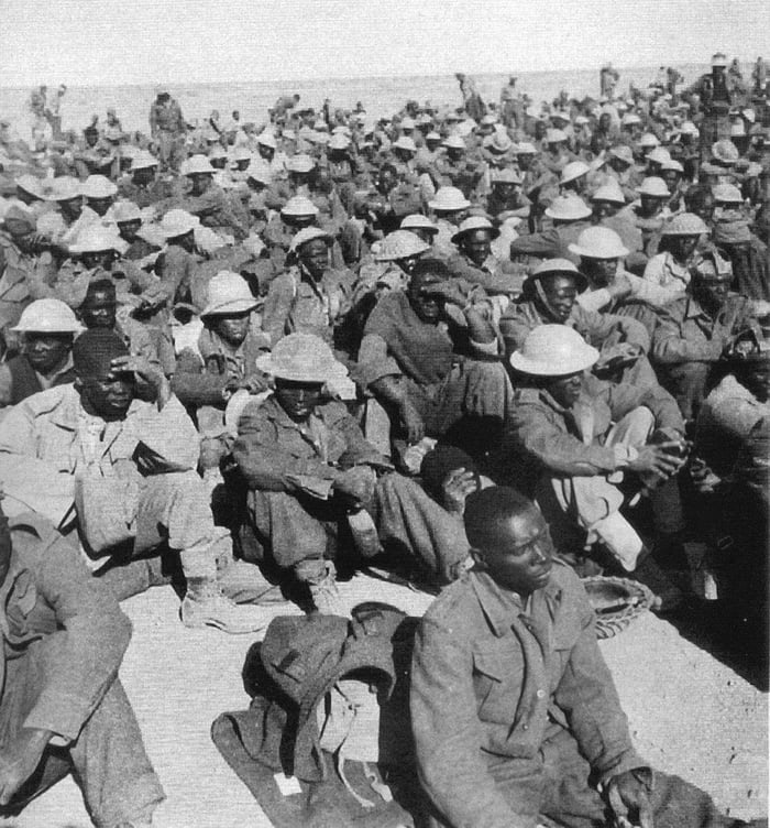 British colonial troops captured in North Africa by Italian and German ...