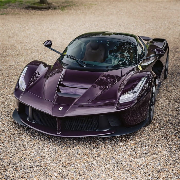 Ferrari Laferrari 1 Of 1 In The Gorgeous Vinaccia Dark Purple Paint