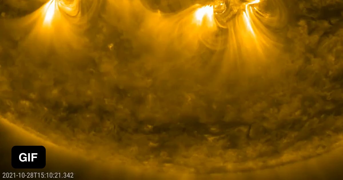 Closeup of the X1 flare (solar storm affect) from Sun, expected to hit ...