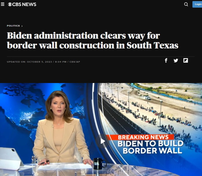 Biden administration clears way for border wall construction in South ...