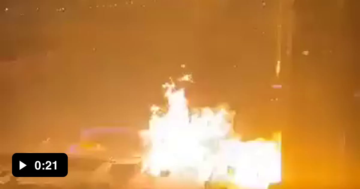 Gas truck explosion in Ulaanbaatar, Mongolia. 2024.01.24 0115. 9GAG