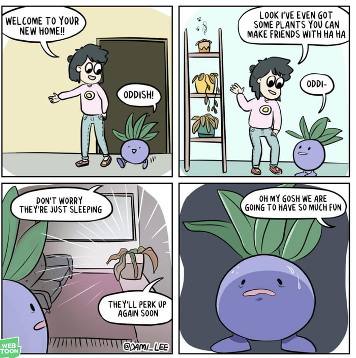 Oddish be freaking out - 9GAG