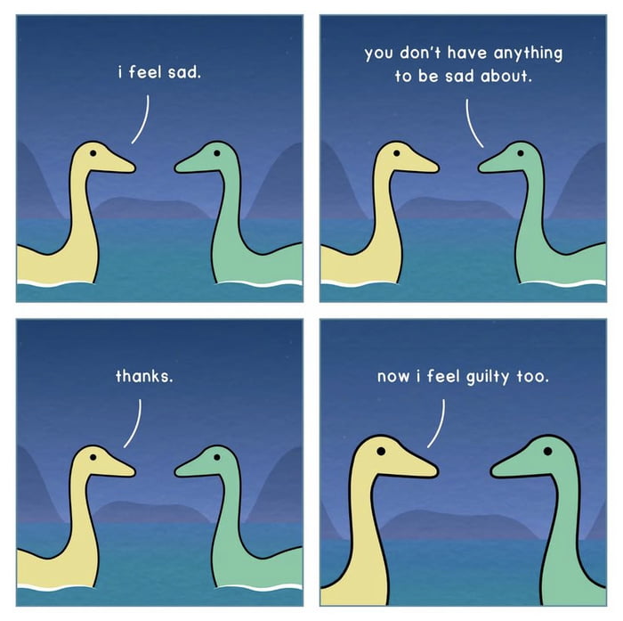 Dinos and Comics - Sad & Guilt - 9GAG